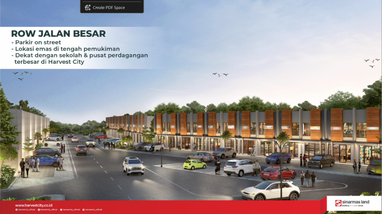 row jalan ruko savoy HARVEST CITY